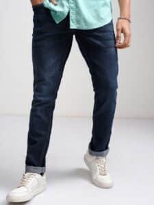 Men’s slim fit blue jeans