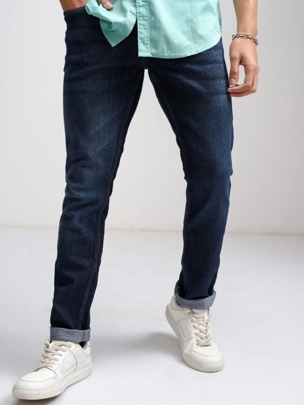 Men’s slim fit blue jeans