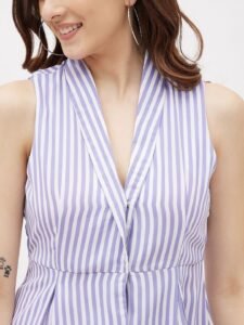 Women’s striped sleeveless top